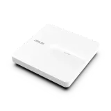 ASUS ExpertWiFi EBA63 ceiling-mount access point, white square body, angled view