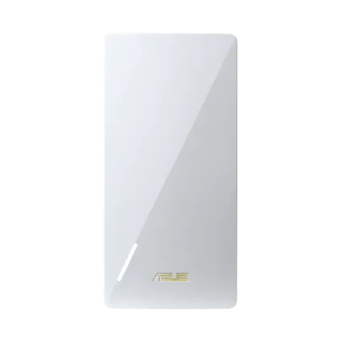 ASUS RP-BE58 range extender, white plug-in body, front view