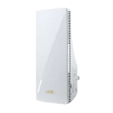 ASUS RP-AX58 range extender, white plug-in body, angled view from the right