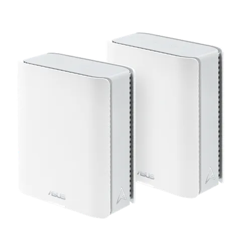 ASUS ZenWiFi BT8 mesh system, two white units (2-pack) side by side