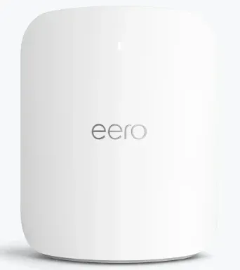 eero Max 7 Wi-Fi 7 router, tall white rounded body, front view