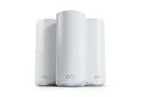 NETGEAR Orbi 770 mesh system, three white units: the router and two satellites