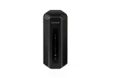 NETGEAR Nighthawk RS700S Wi-Fi 7 router, black upright tower, front view